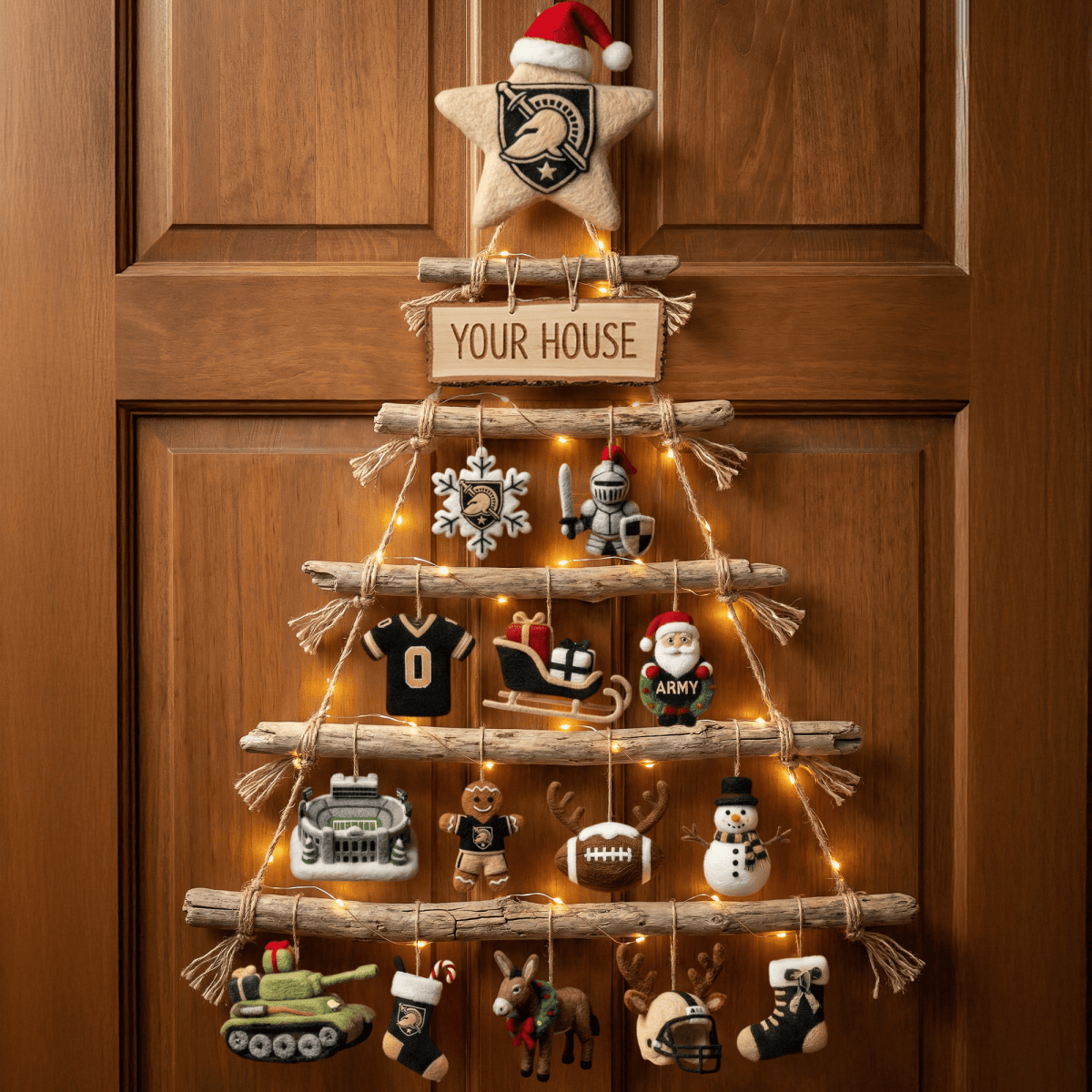 ABK Premium Rustic Wall Christmas Tree HTTT