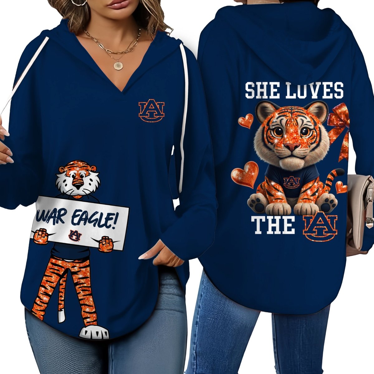 ABTG V-neck Hooded Sweatshirt THT