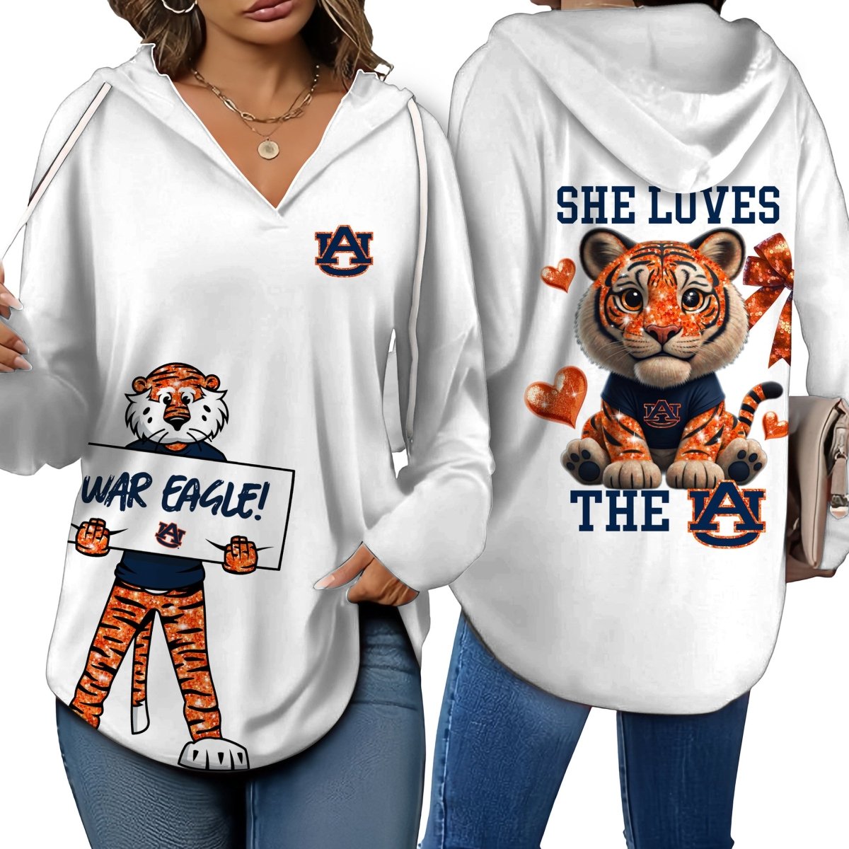 ABTG V-neck Hooded Sweatshirt THT