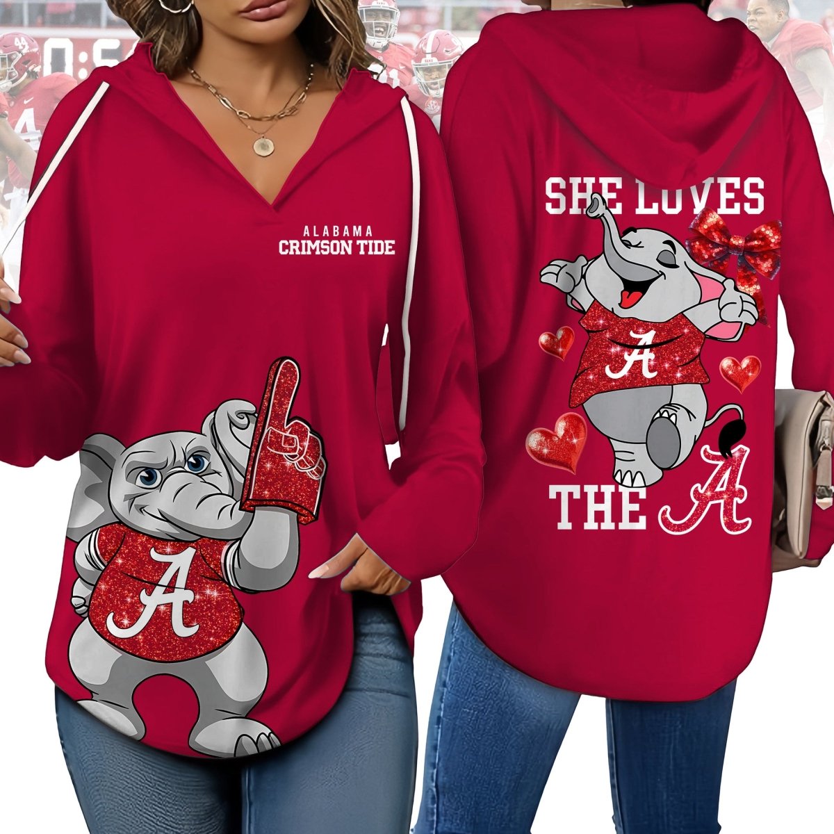 ACT V-neck Hooded Sweatshirt THT