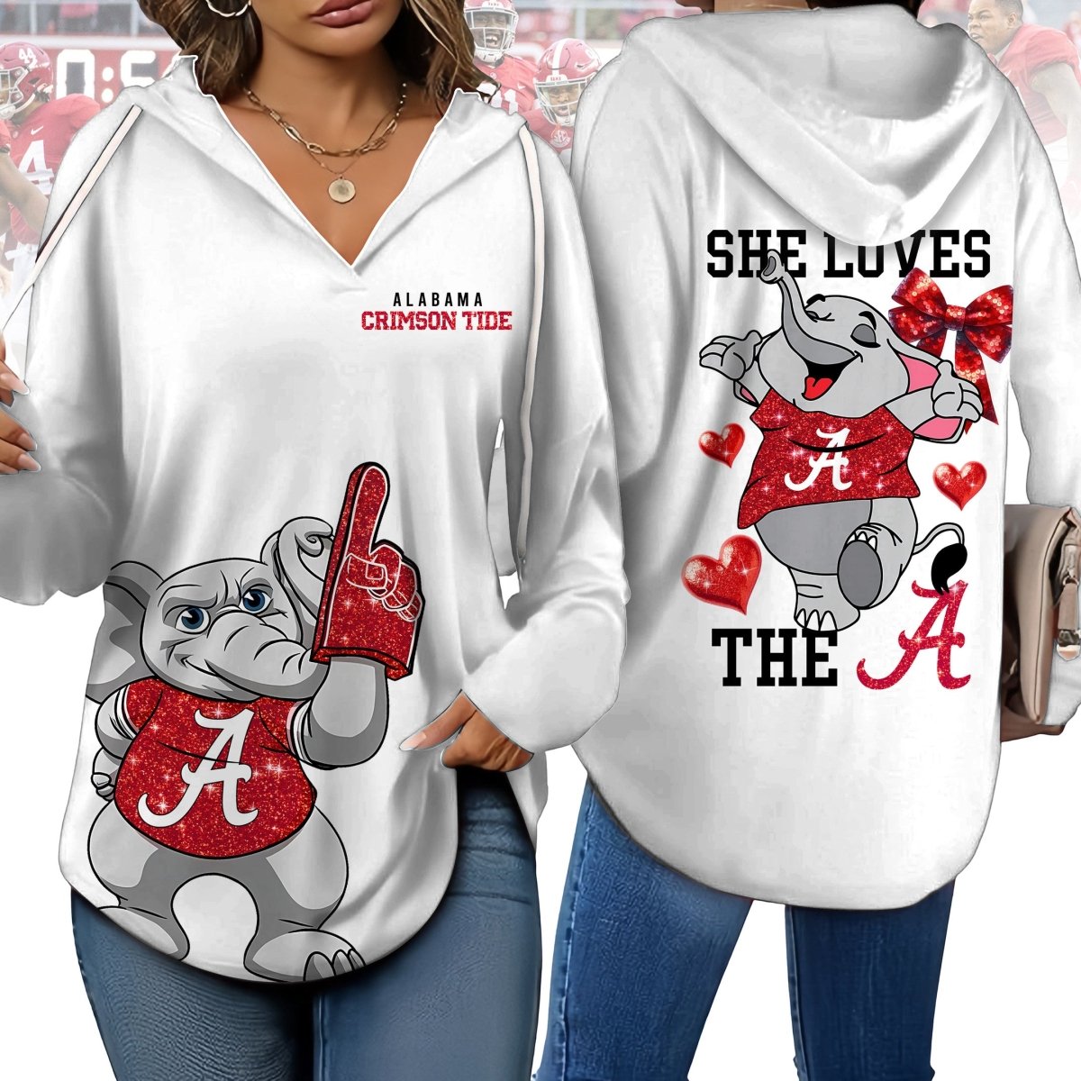 ACT V-neck Hooded Sweatshirt THT