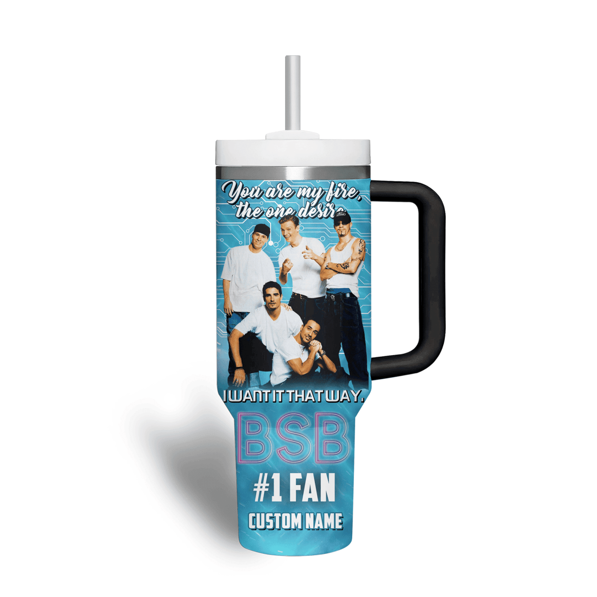 BSB 40oz Tumbler With Handle PMN - dcprintify