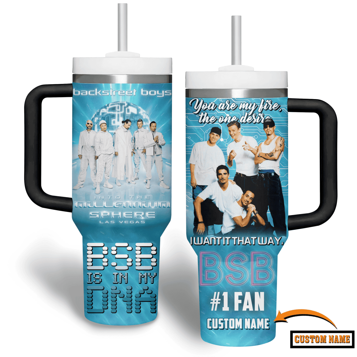 BSB 40oz Tumbler With Handle PMN - dcprintify