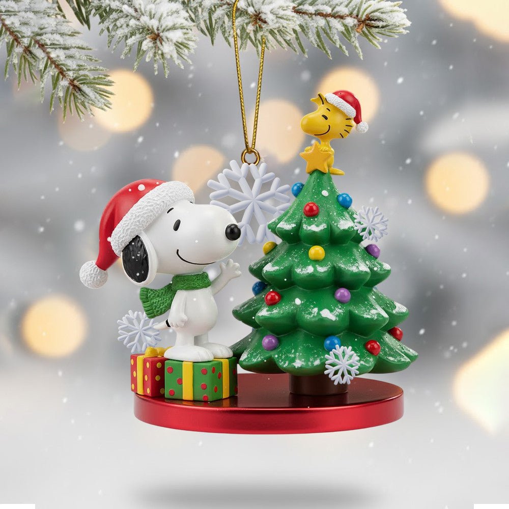 COMBO SNPY CHRISTMAS SNOWBALL LED LIGHT WITH ORNAMENT TNSM