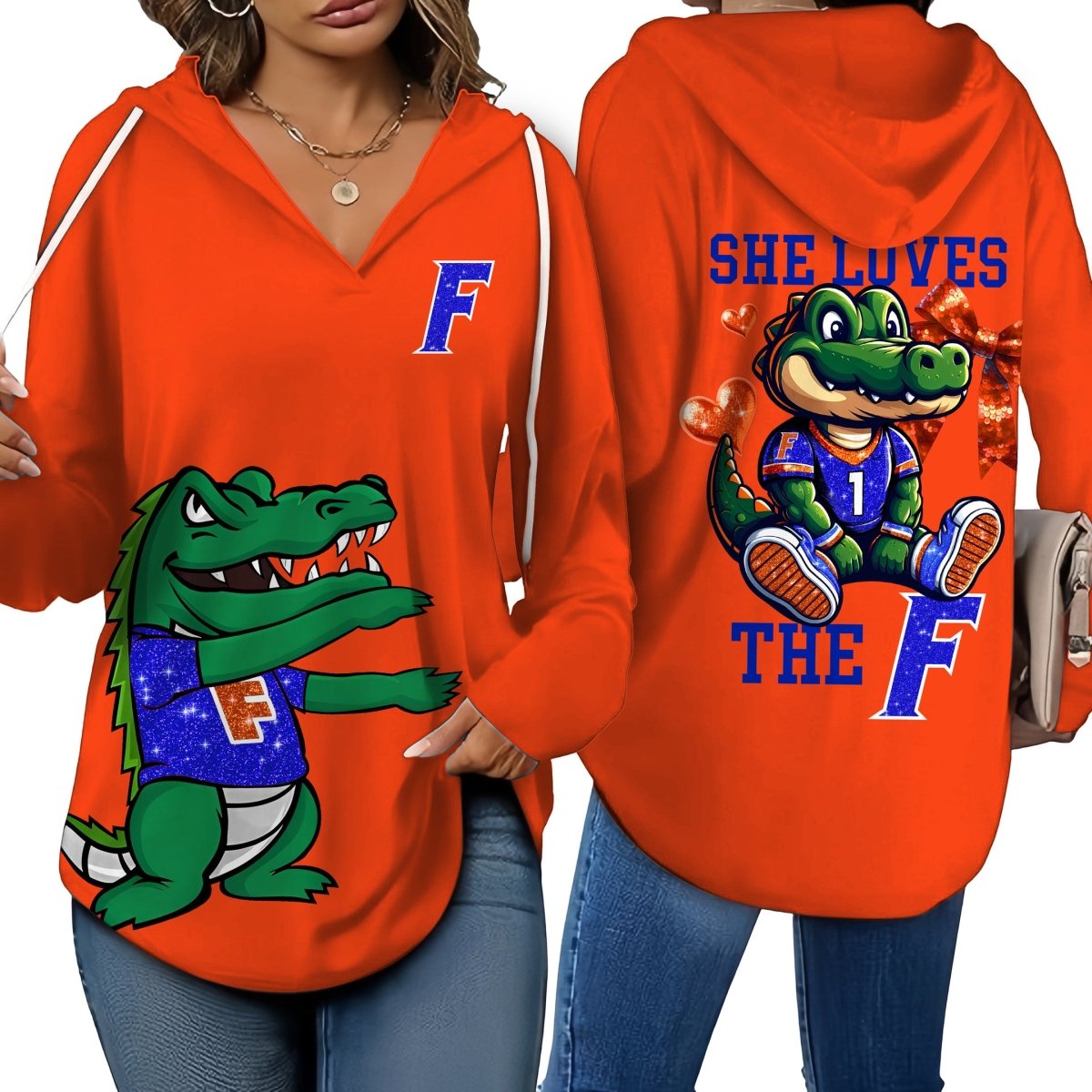 FGT V-neck Hooded Sweatshirt THT