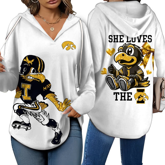 IWHK V-neck Hooded Sweatshirt THT
