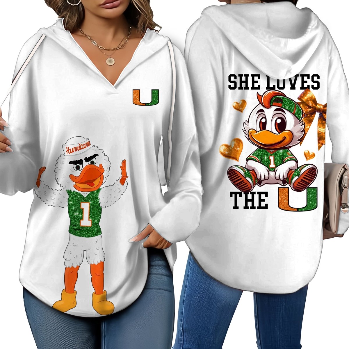 MHC V-neck Hooded Sweatshirt THT