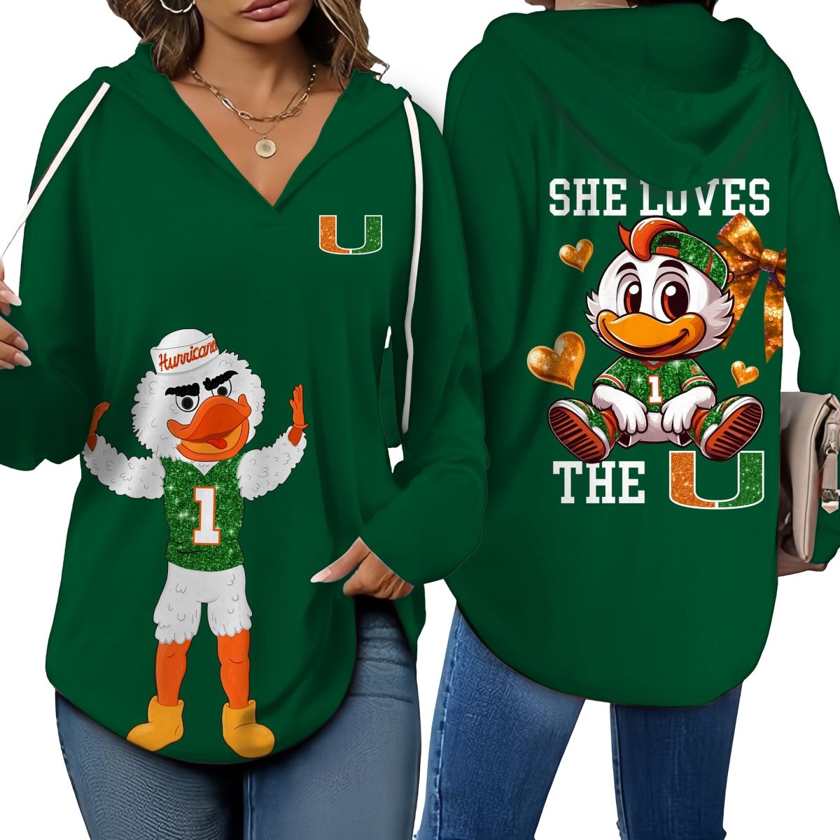 MHC V-neck Hooded Sweatshirt THT