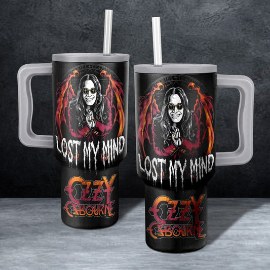 OZOB 40oz Tumbler with Handle and Straw LHC - dcprintify
