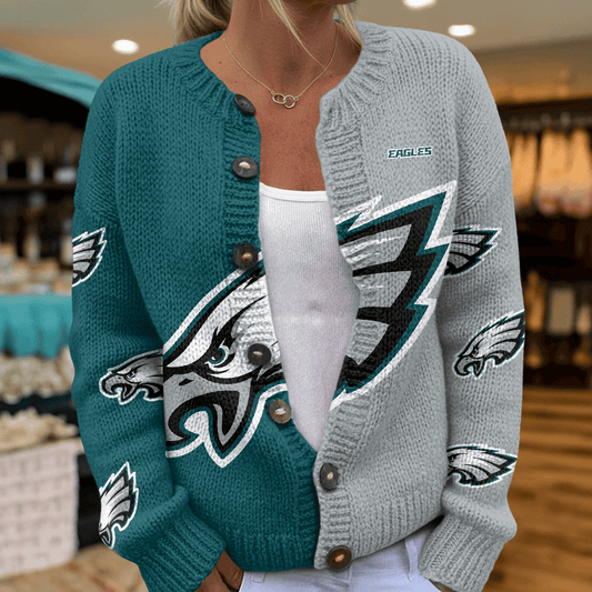 PLDE CARDIGAN SWEATSHIRT WITH BUTTON DAT