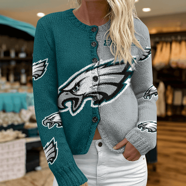 PLDE CARDIGAN SWEATSHIRT WITH BUTTON DAT