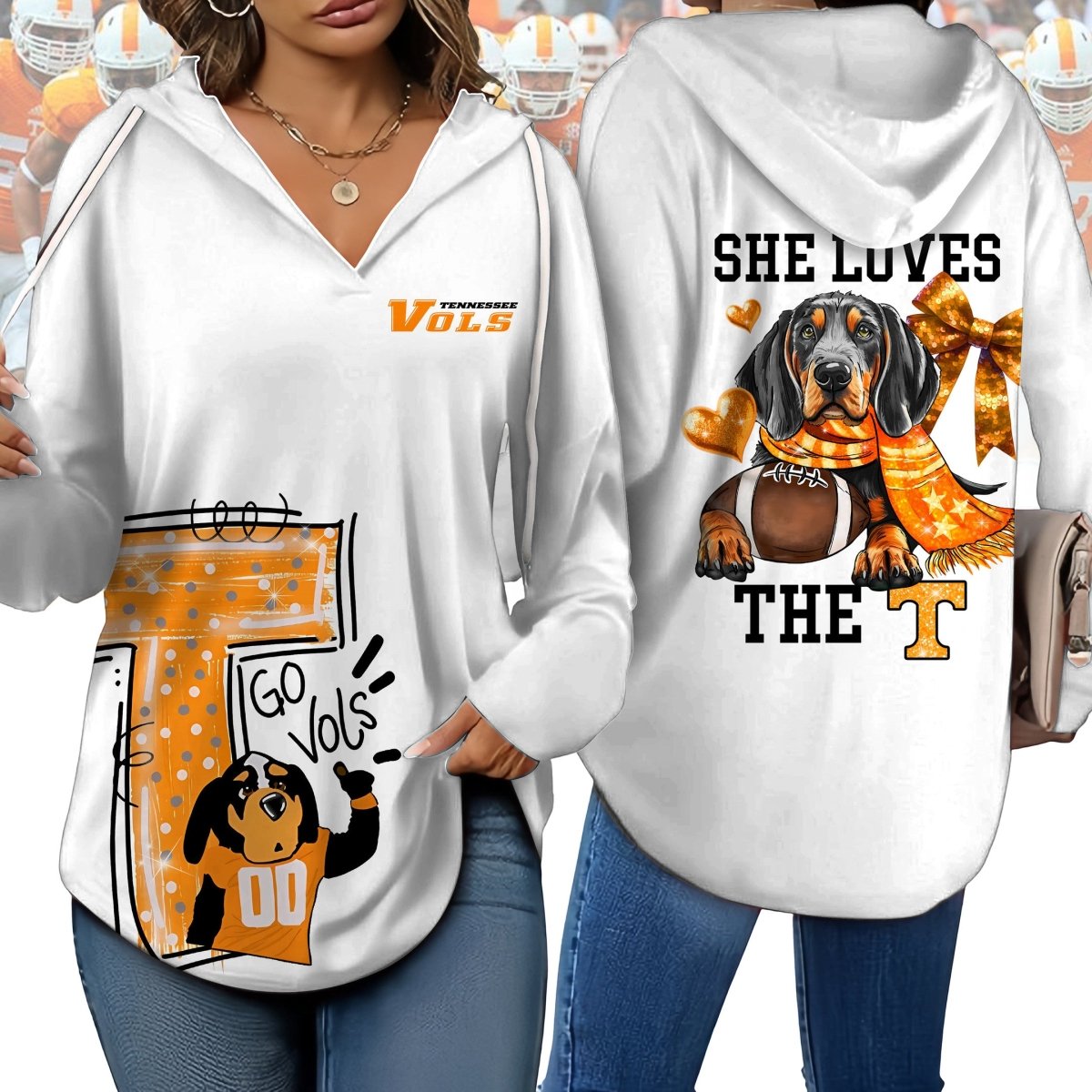 TVF V-neck Hooded Sweatshirt THT