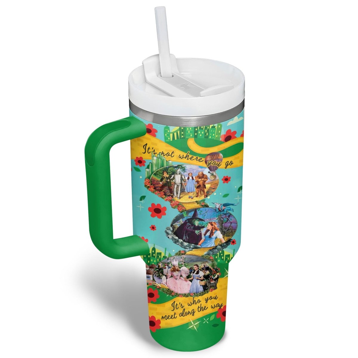 TWOZ 40oz Tumbler With Handle PTLE