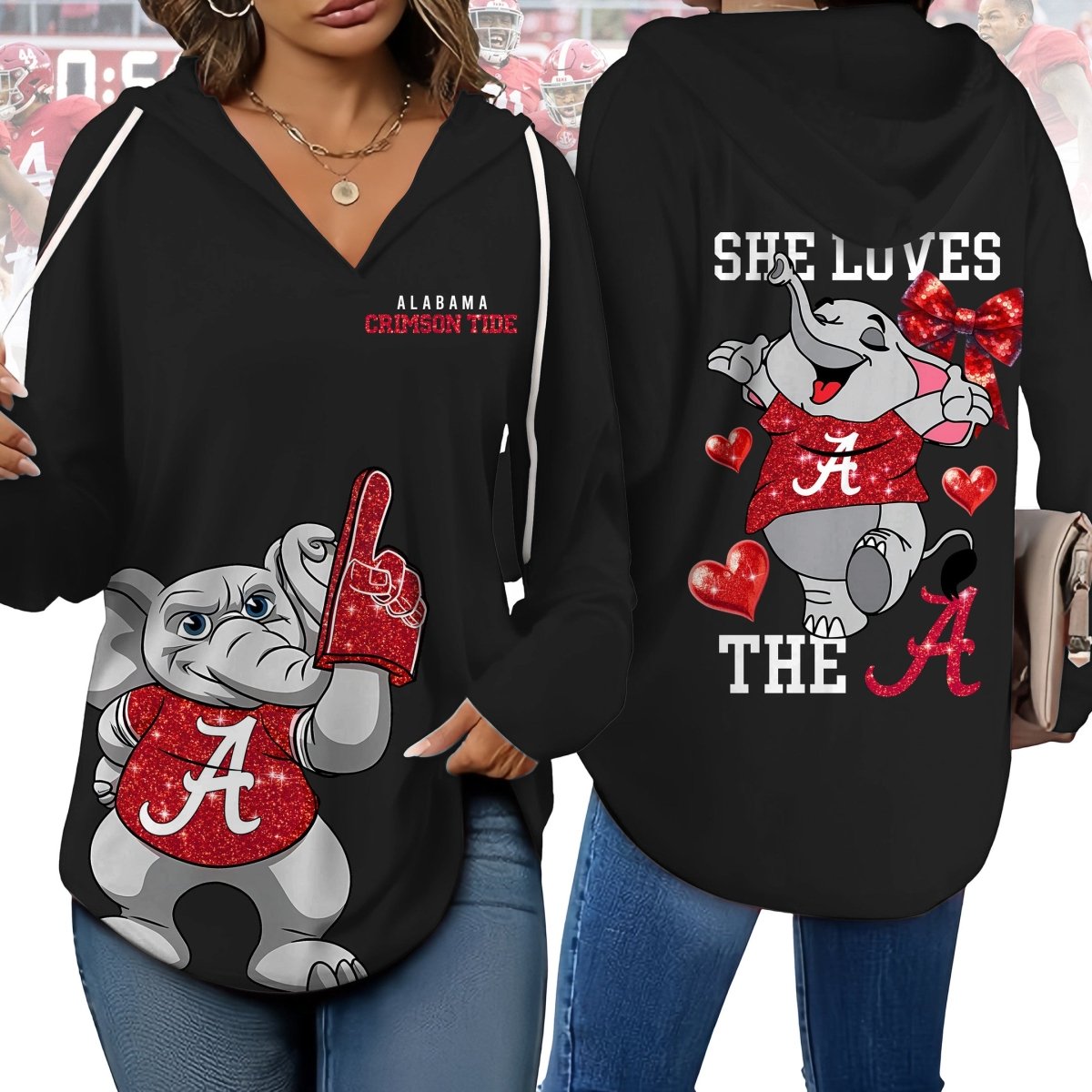 ACT V-neck Hooded Sweatshirt THT