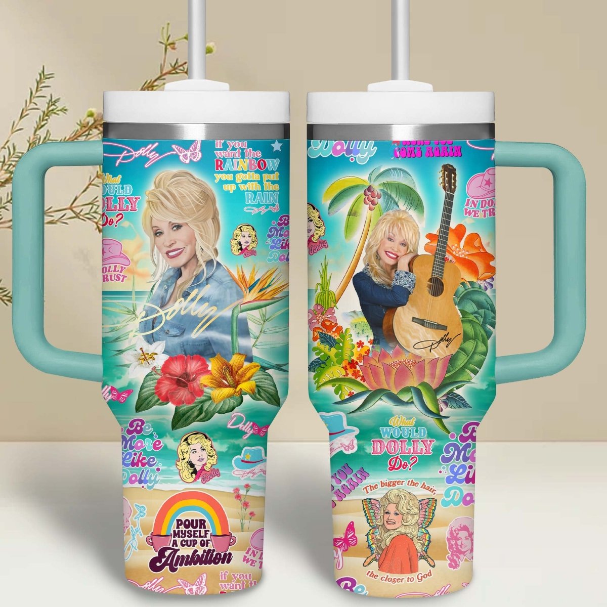 DLPT 40oz Tumbler With Handle HN