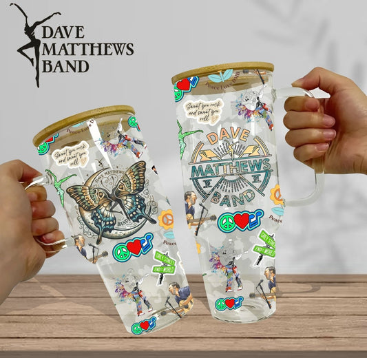 Dmb Glass Tumbler With Handle Lhc