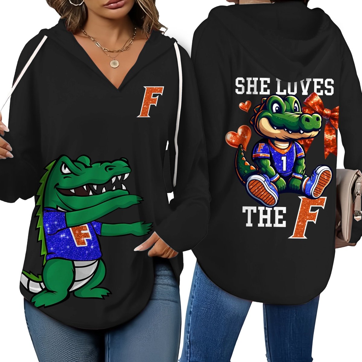 FGT V-neck Hooded Sweatshirt THT