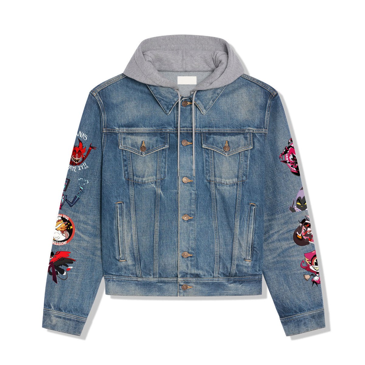 Hazbin Hotel Hooded Denim Jacket