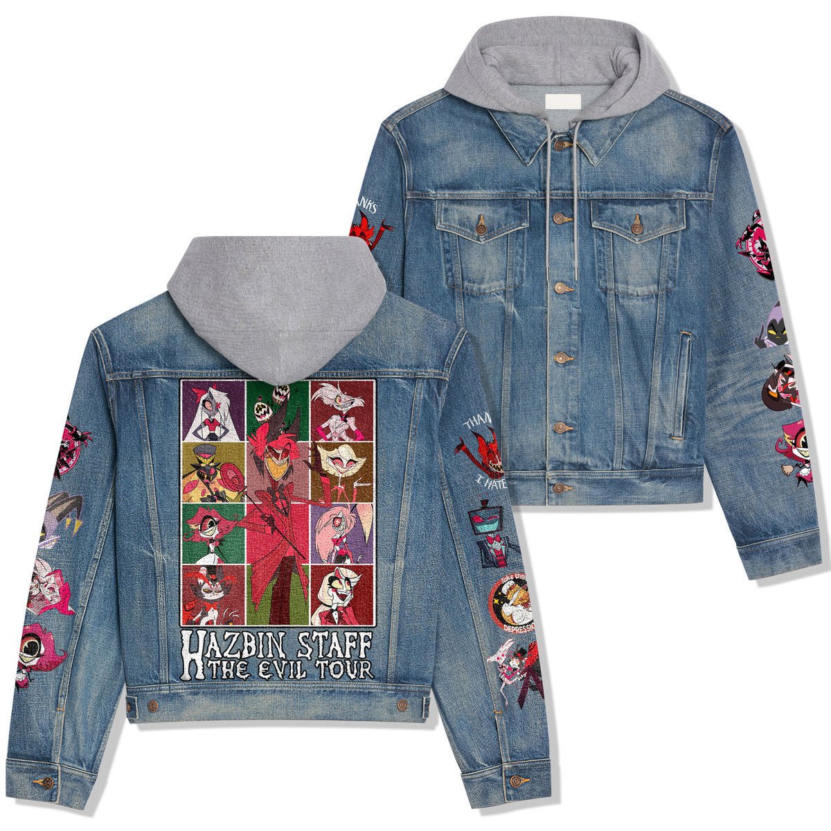 Hazbin Hotel Hooded Denim Jacket