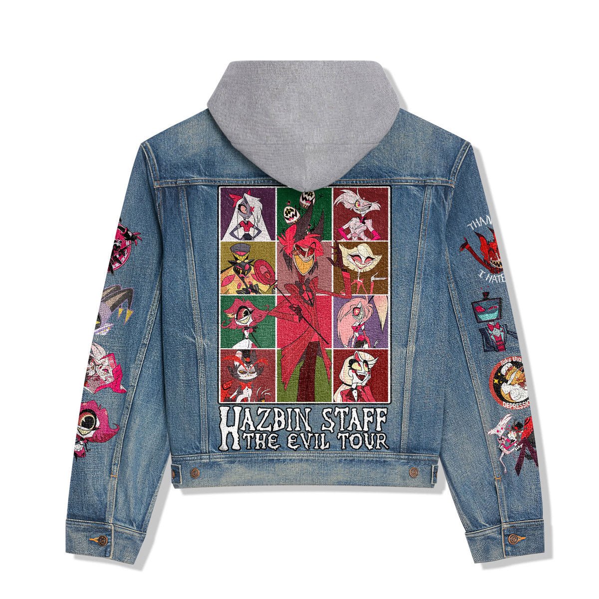 Hazbin Hotel Hooded Denim Jacket