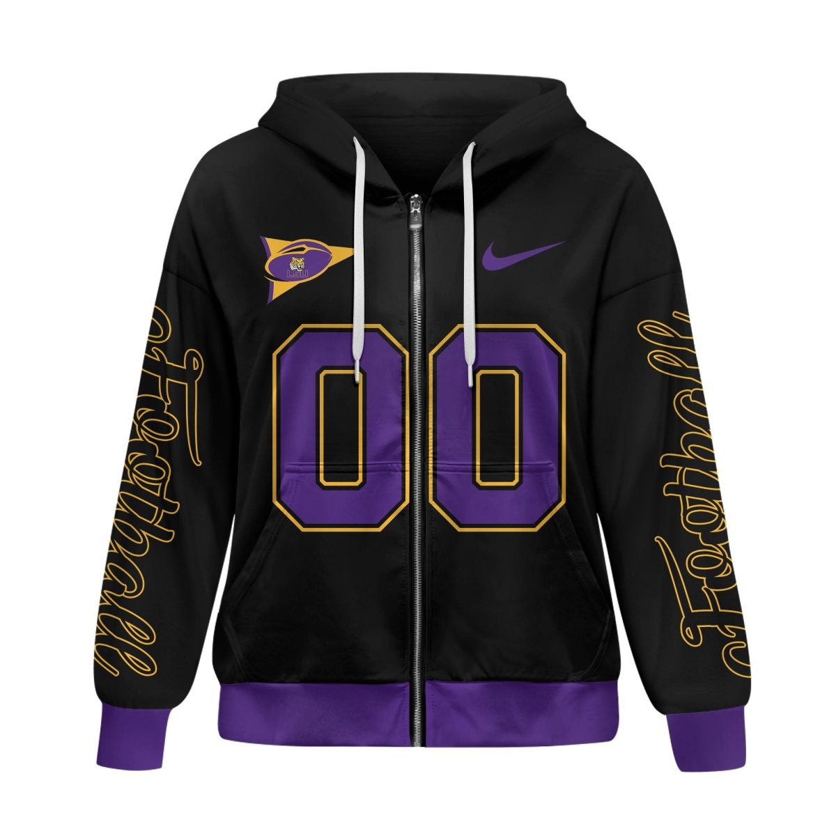 LSU Premium Zip Hoodie+Flared Pants HTTT