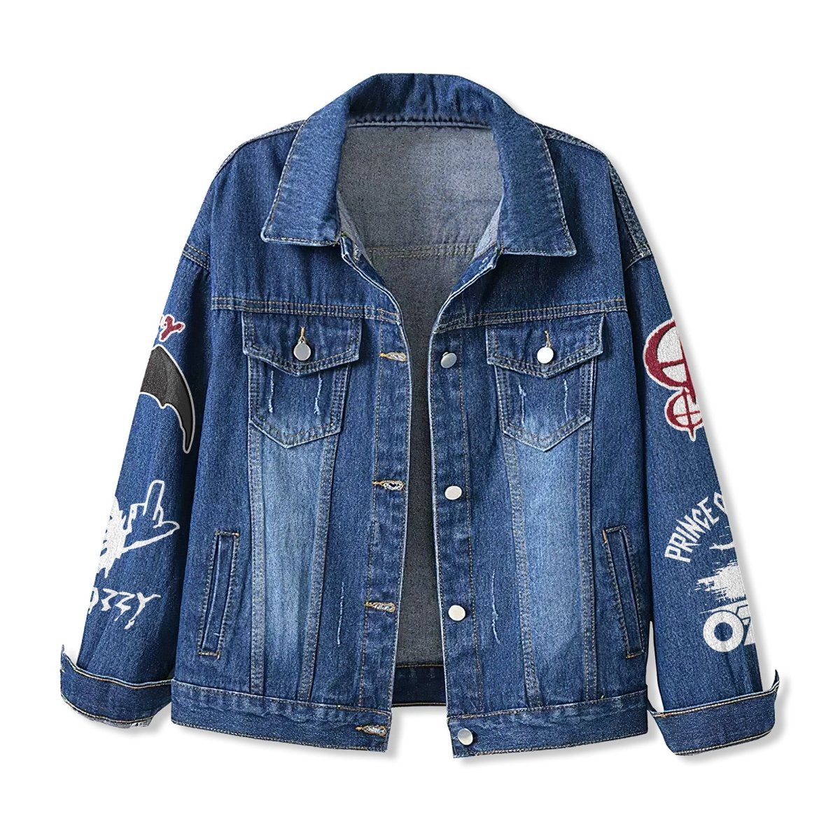 OZOB Denim Jacket NTY - dcprintify