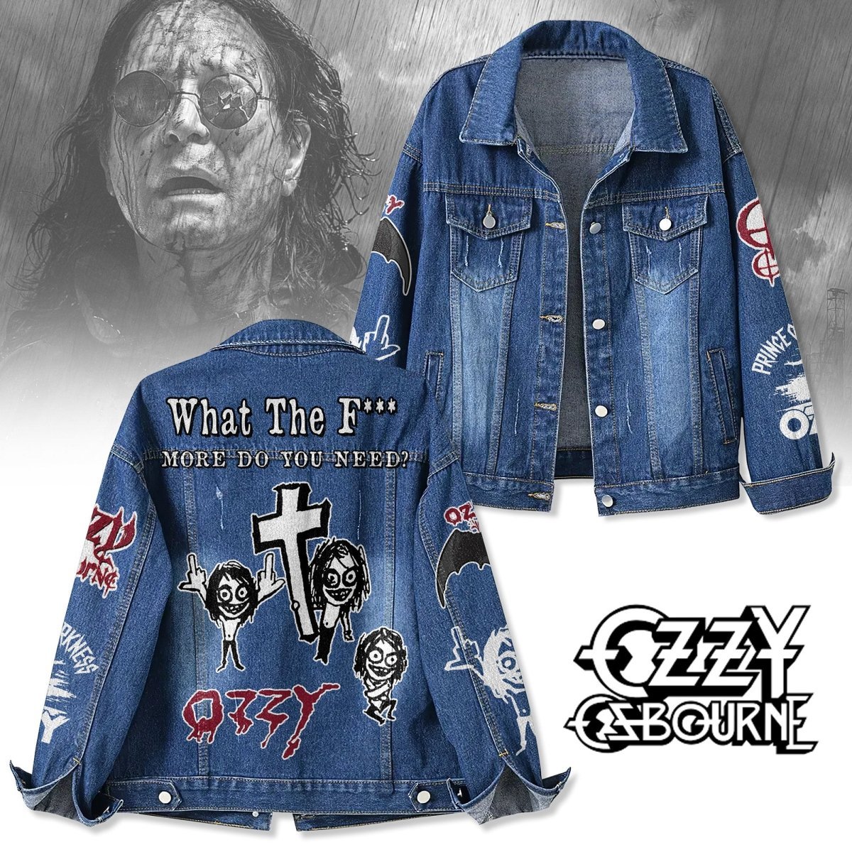 OZOB Denim Jacket NTY - dcprintify