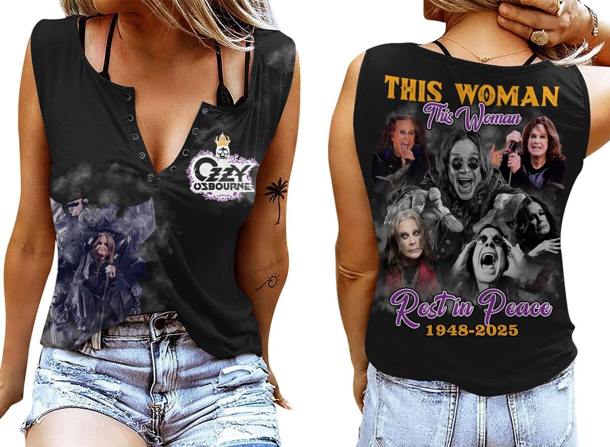 OZOB Women's V - neck Tank Top TNSM - dcprintify