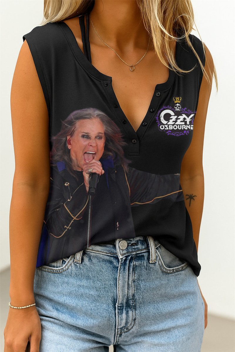 OZOB Women's V-neck Tank Top TNSM