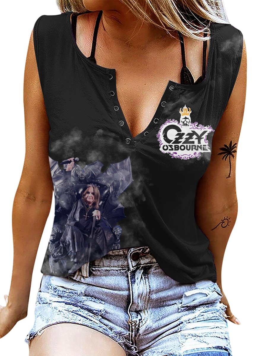 OZOB Women's V - neck Tank Top TNSM - dcprintify