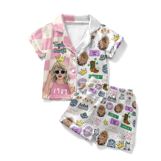 Premium TLSW Kid Summer Pajamas Short Set AH 050601