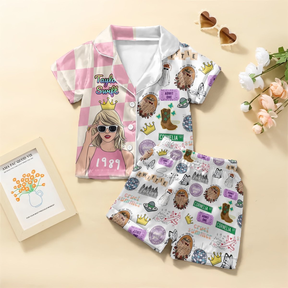 Premium TLSW Kid Summer Pajamas Short Set AH 050601